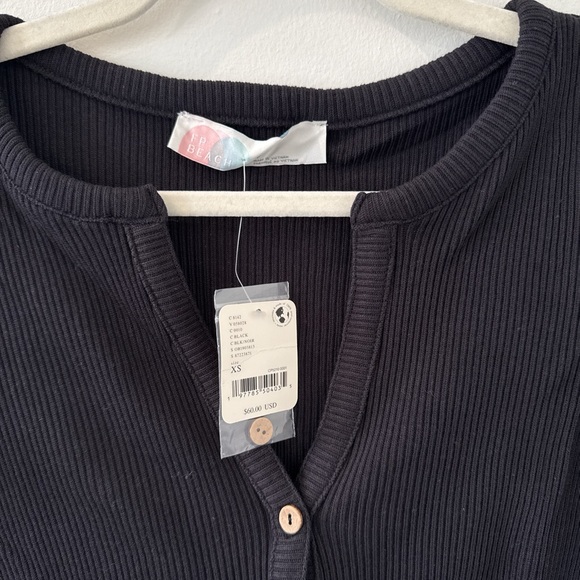 NWT FREE PEOPLE JANE SHIFT MINI DRESS XS BLACK - Picture 5 of 6